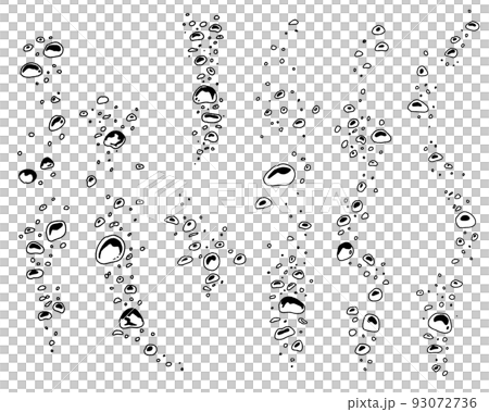 Bubble hand drawn illustration-line drawing 93072736