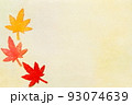 紅葉の葉っぱのフレーム 93074639