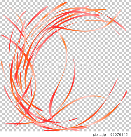 グラフィックデザイン曲線　カーブ 93076545