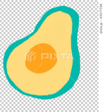 Avocado breakfast food set elements hand drawn doodle minimal style pastel color illustration Avocado breakfast food set elements hand drawn doodle minimal style pastel color illustration 93077598
