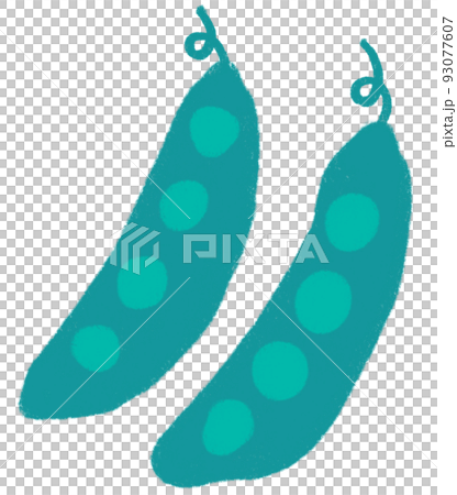 Green pea breakfast food set elements hand drawn doodle minimal style pastel color illustration Green pea breakfast food set elements hand drawn doodle minimal style pastel color illustration 93077607