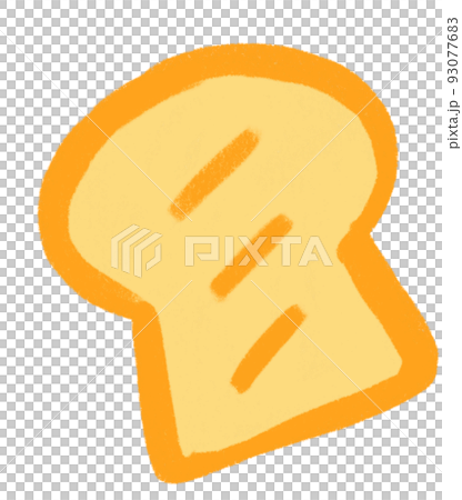 Bread toast breakfast food set elements hand drawn doodle minimal style pastel color illustration Bread toast breakfast food set elements hand drawn doodle minimal style pastel color illustration 93077683