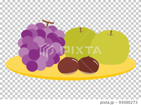 秋_果物_イラスト_単品 93080273