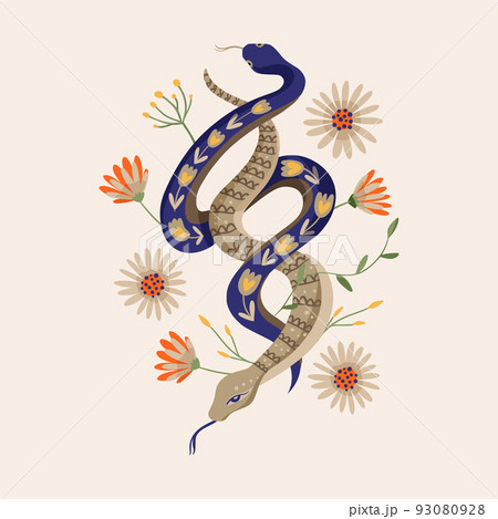 Snakes illustrations vector design 93080928