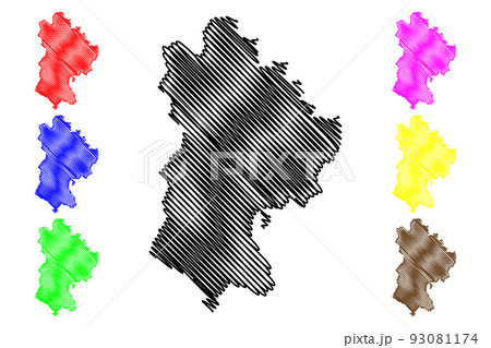 Bedfordshire map vector 93081174