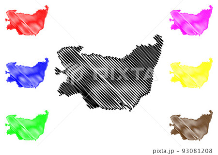 Suffolk map vector 93081208