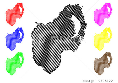 County Down map vector 93081221