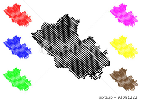 County Fermanagh map vector 93081222