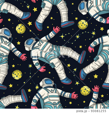 Astronaut seamless space vector pattern Astronaut seamless space vector pattern 93081255