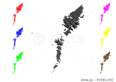 Comhairle nan Eilean Siar map vector 93081340