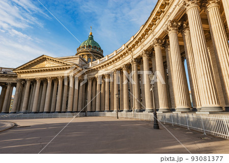 Exterior of Kazan Cathedral at sunrise. Saint Petersburg. Exterior of Kazan Cathedral at sunrise. Saint Petersburg. 93081377