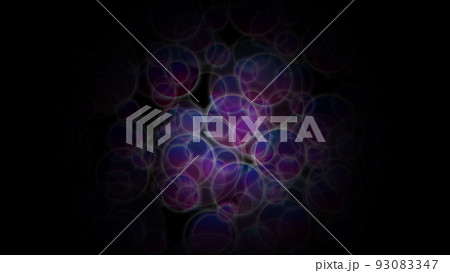 4k　イラスト背景　泡　バブル　暗闇　黒　赤　red　black　バーチャル背景　メタバース背景 93083347