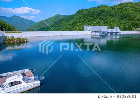 八ッ場あがつま湖 八ッ場ダム 初夏の風景 八ッ場あがつま湖 八ッ場ダム 初夏の風景 93083681