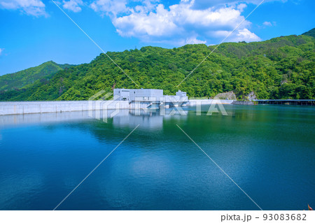 八ッ場あがつま湖 八ッ場ダム 初夏の風景 八ッ場あがつま湖 八ッ場ダム 初夏の風景 93083682