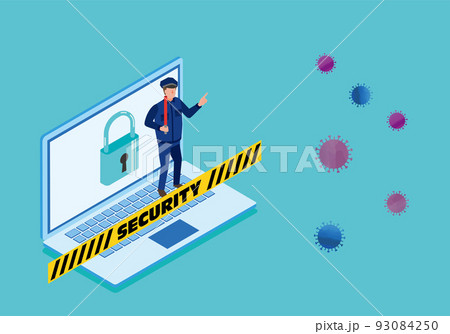 PCの強固なセキュリティイメージ PCの強固なセキュリティイメージ 93084250
