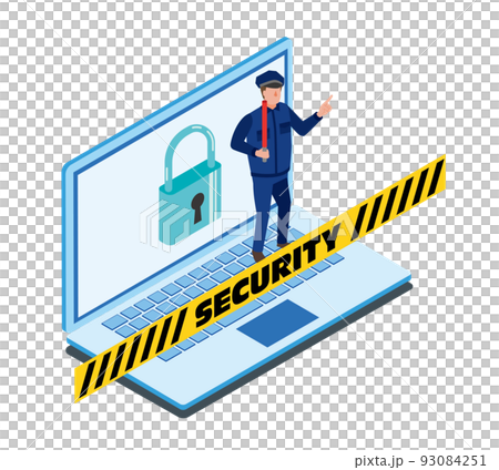 PCの強固なセキュリティイメージ 93084251
