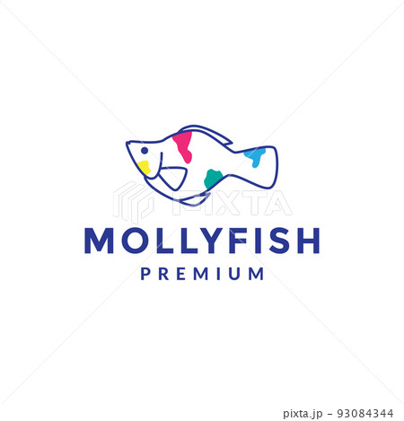 guppy fish abstract logo design guppy fish abstract logo design 93084344
