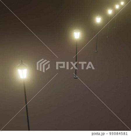 街灯 背景 街灯 背景 93084581