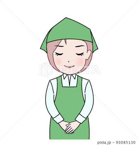 スーパーのスタッフの女性 93085130