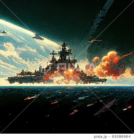 花火と、宇宙「オリジナルイラスト絵画」A4サイズ 花火と、宇宙「オリジナルイラスト絵画」A4サイズ リアルな花火