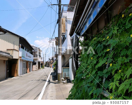日奈久温泉を取る旧薩摩街道の風景　（熊本県八代市） 93087157