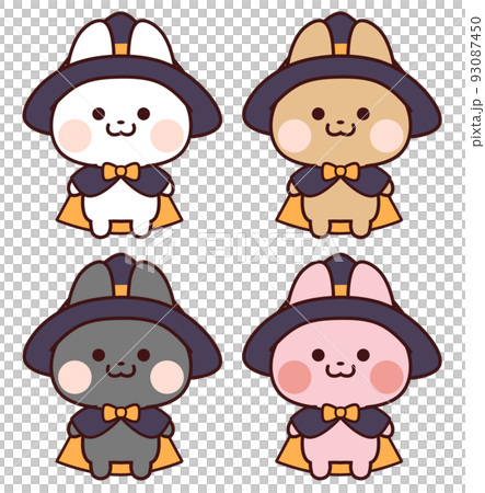 Rabbit with magic cloak and hat Rabbit with magic cloak and hat 93087450