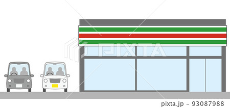 店舗と車 店舗と車 93087988