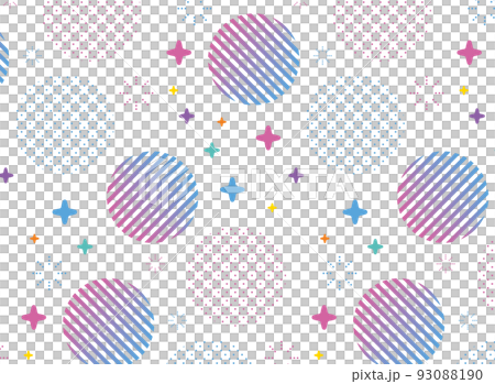 幾何流行孟菲斯無縫模式 93088190