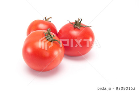 Fresh mini tomatoes isolated on white background. Fresh mini tomatoes isolated on white background. 93090152