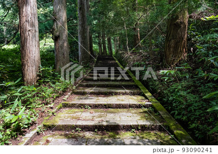 鳥取県日野町の瀧山神社の参道 93090241