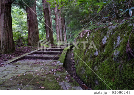 鳥取県日野町の瀧山神社の参道 鳥取県日野町の瀧山神社の参道 93090242