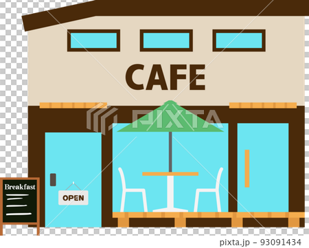 モーニング営業中のカフェ 93091434