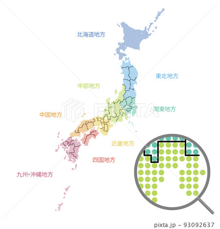 近畿地方の白地図イラスト無料素材集 県庁所在地 市区町村名あり