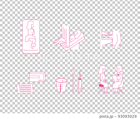 關於女性特有疾病的插圖 93093029