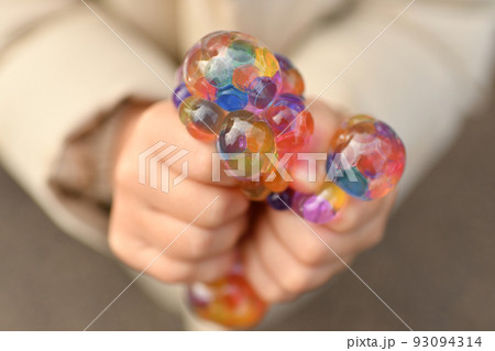 Antistress toy mesh ball filled with hydrogel Orbeez 93094314