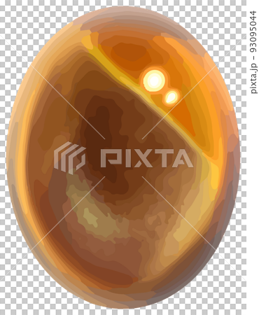 February birthstone/jewel Cat's eye loose vector material 93095044