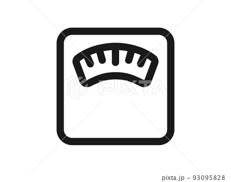 体重計のアイコンのイラスト 体重計のアイコンのイラスト 93095828