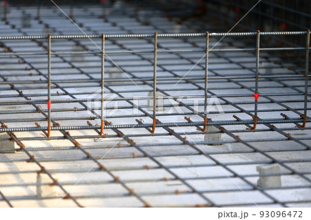 基礎工事　土間配筋 93096472