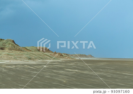 ニュージーランド ノースランド地方の西海岸にある砂浜の国道の90マイルビーチ ニュージーランド ノースランド地方の西海岸にある砂浜の国道の90マイルビーチ 93097160