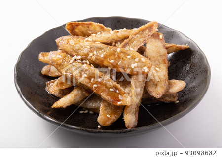 ごぼうの甘辛揚げ 93098682