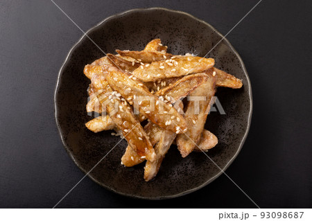 ごぼうの甘辛揚げ ごぼうの甘辛揚げ 93098687