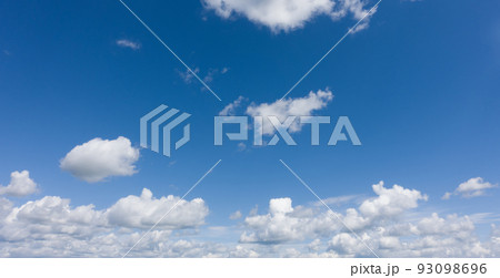 Photo of blue sky with white clouds 93098696