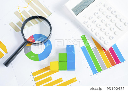 分析　イメージ　グラフ 93100425