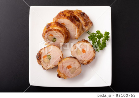 鶏肉の野菜巻き　(ごぼう・いんげん・にんじん) 93100765