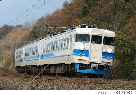 北陸本線　津幡ー倶利伽羅　JR西日本　475系　A12編成（金沢） 93101034