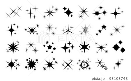 Shine stars icons, sparkling logo christmas celebrate. Black star sparks shapes, isolated glow shiny icons for party or festive cards racy vector set Shine stars icons, sparkling logo christmas celebrate. Black star sparks shapes, isolated glow shiny icons for party or festive cards racy vector set 93103748