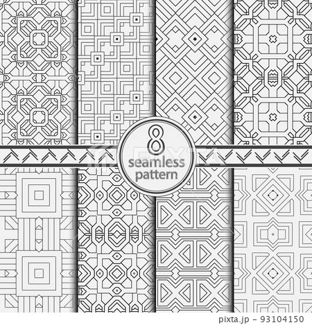 A set of the seamless vector templates 93104150