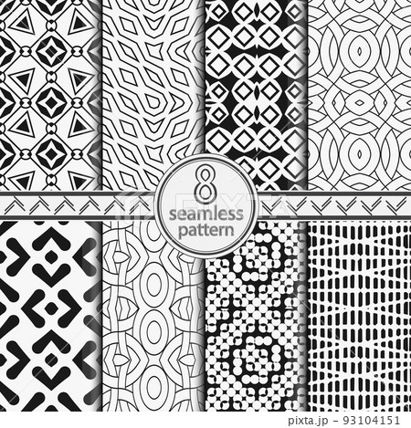 A set of the seamless vector templates 93104151