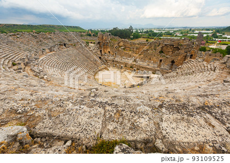 Auditorium and skene buidling of Perge Theater Auditorium and skene buidling of Perge Theater 93109525
