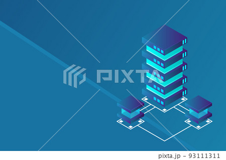 Transfer of user data to the server. Data flow. Data storage. Server. Digital space. Data center. Big Data Transfer of user data to the server. Data flow. Data storage. Server. Digital space. Data center. Big Data 93111311